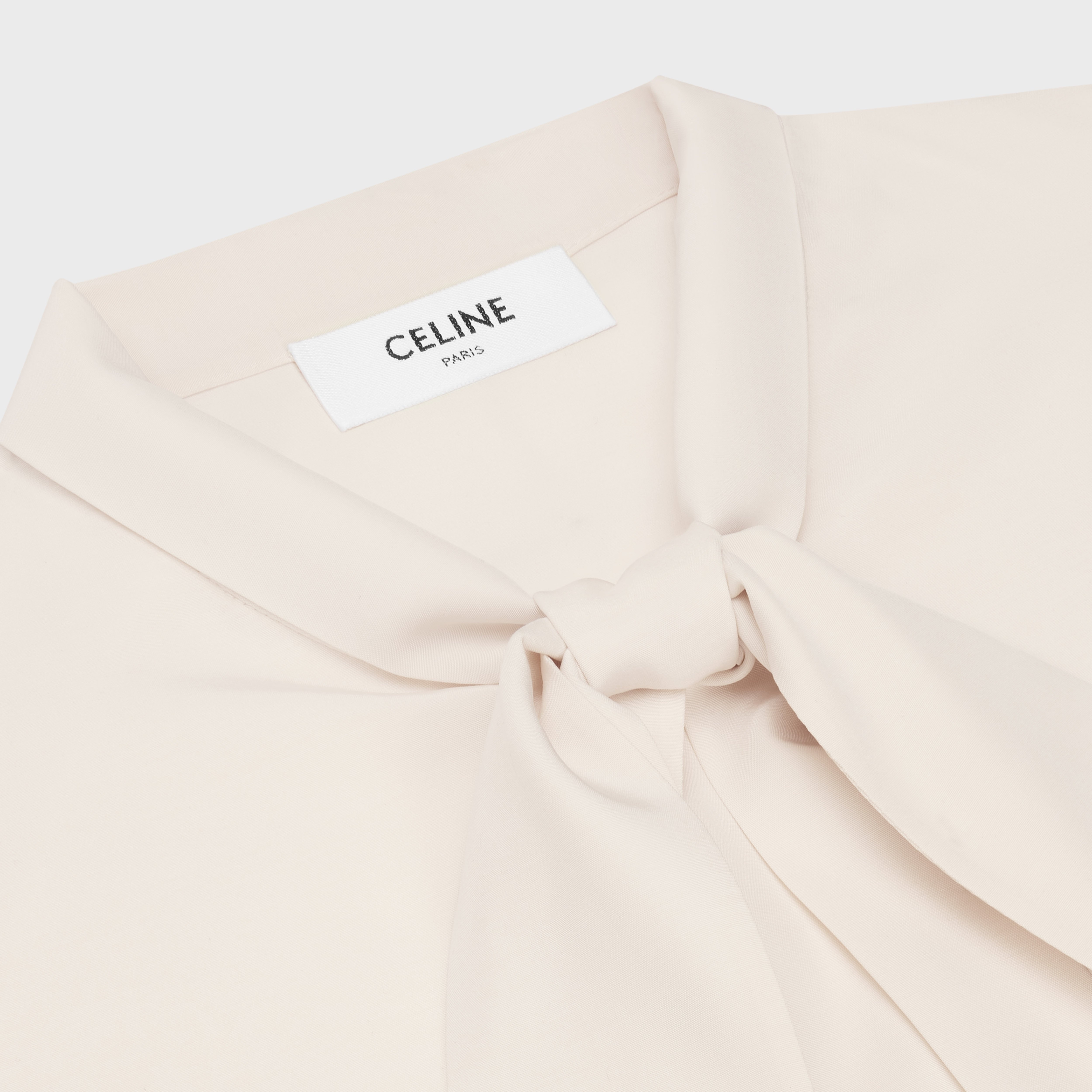 LAVALLIÈRE BLOUSE IN SILK AND WOOL - 3
