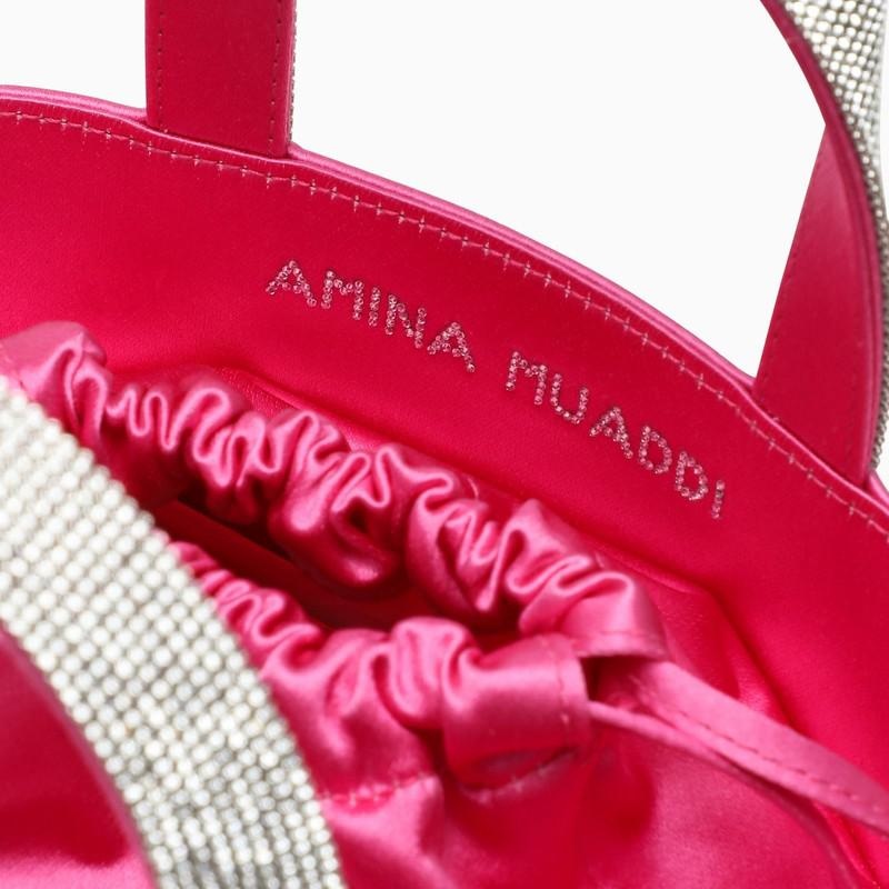 Amina Muaddi Rih Satin Bucket - 6