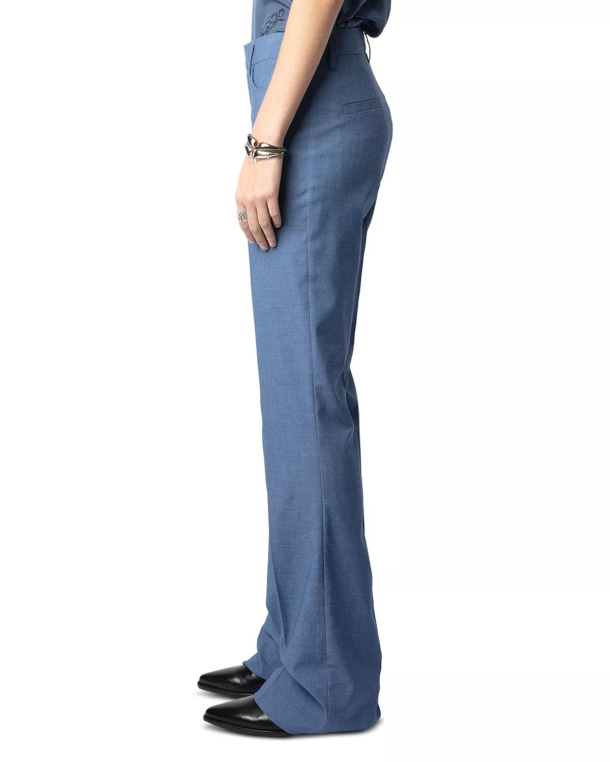 Pistol Flared Hem Pants - 4