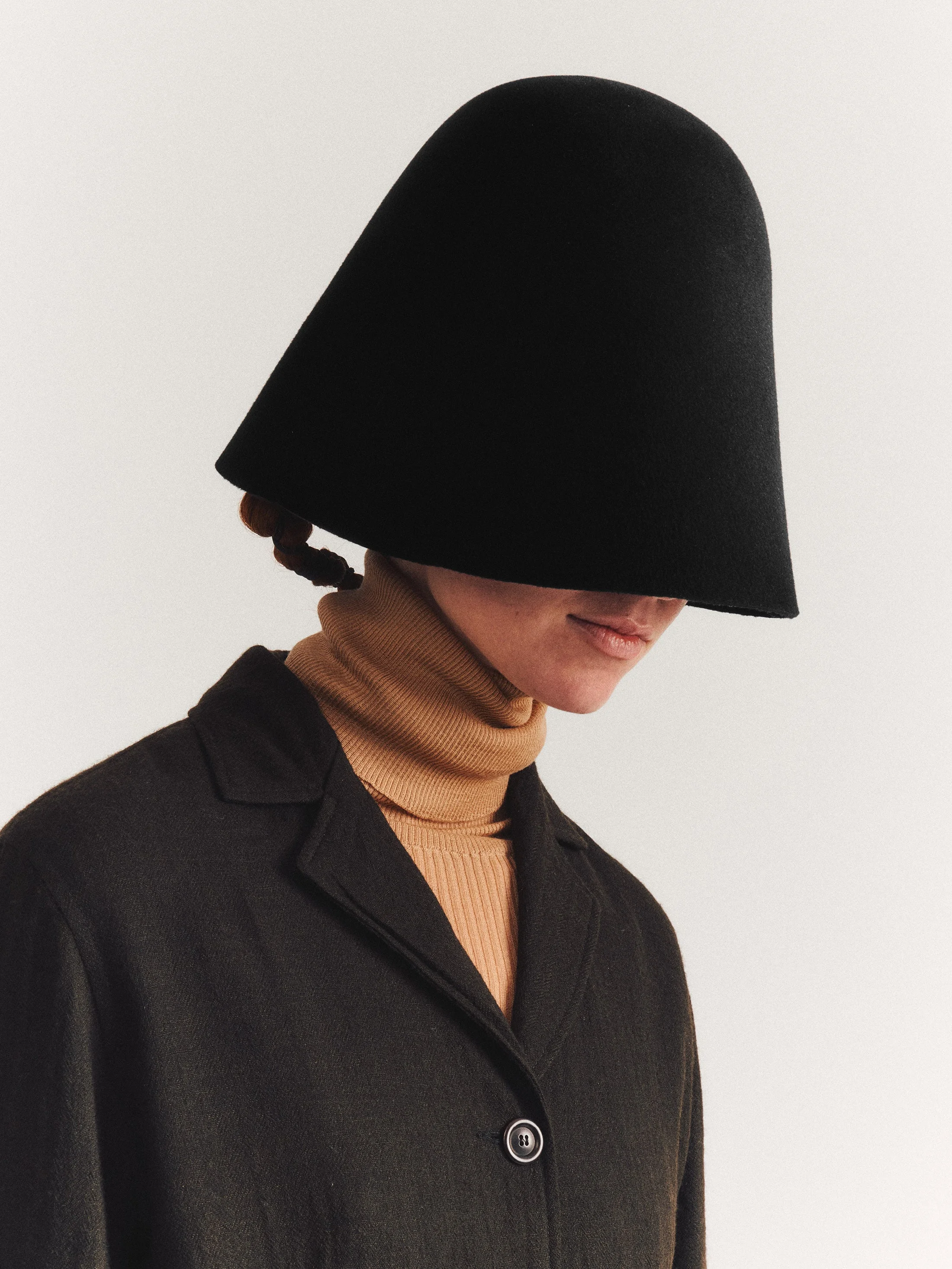 FELT HAT - BLACK - 1