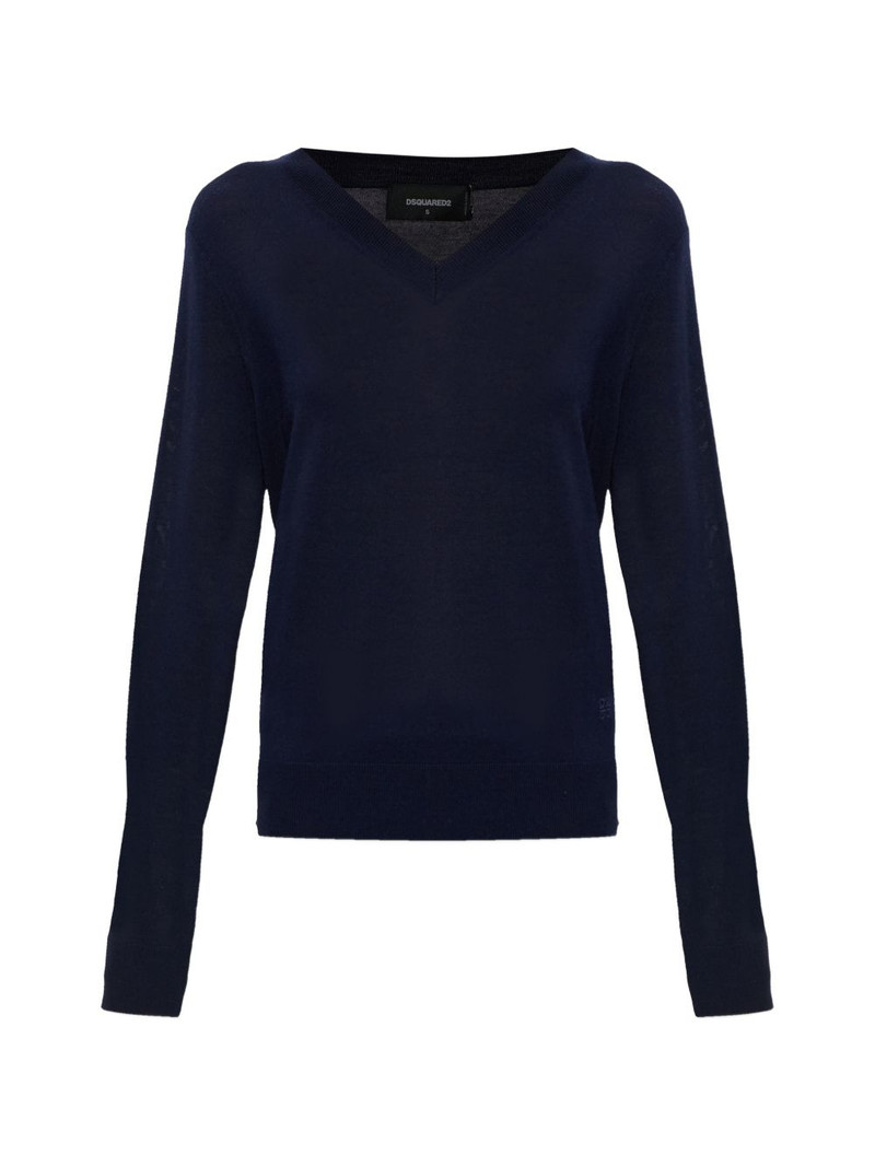 V-neck logo top 1