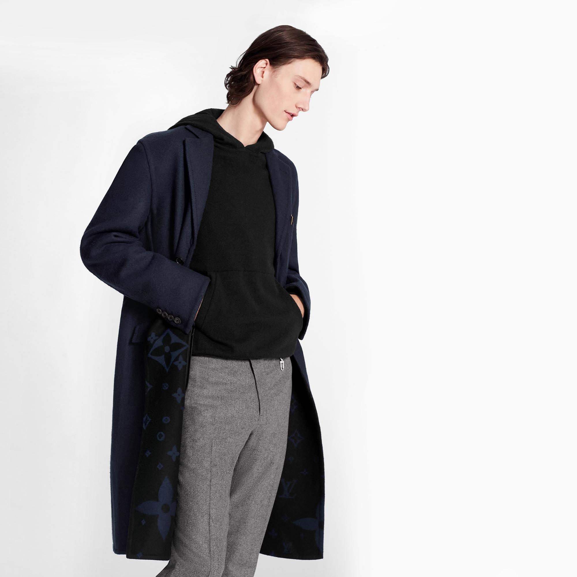 DOUBLEFACE MONOGRAM COAT - 4