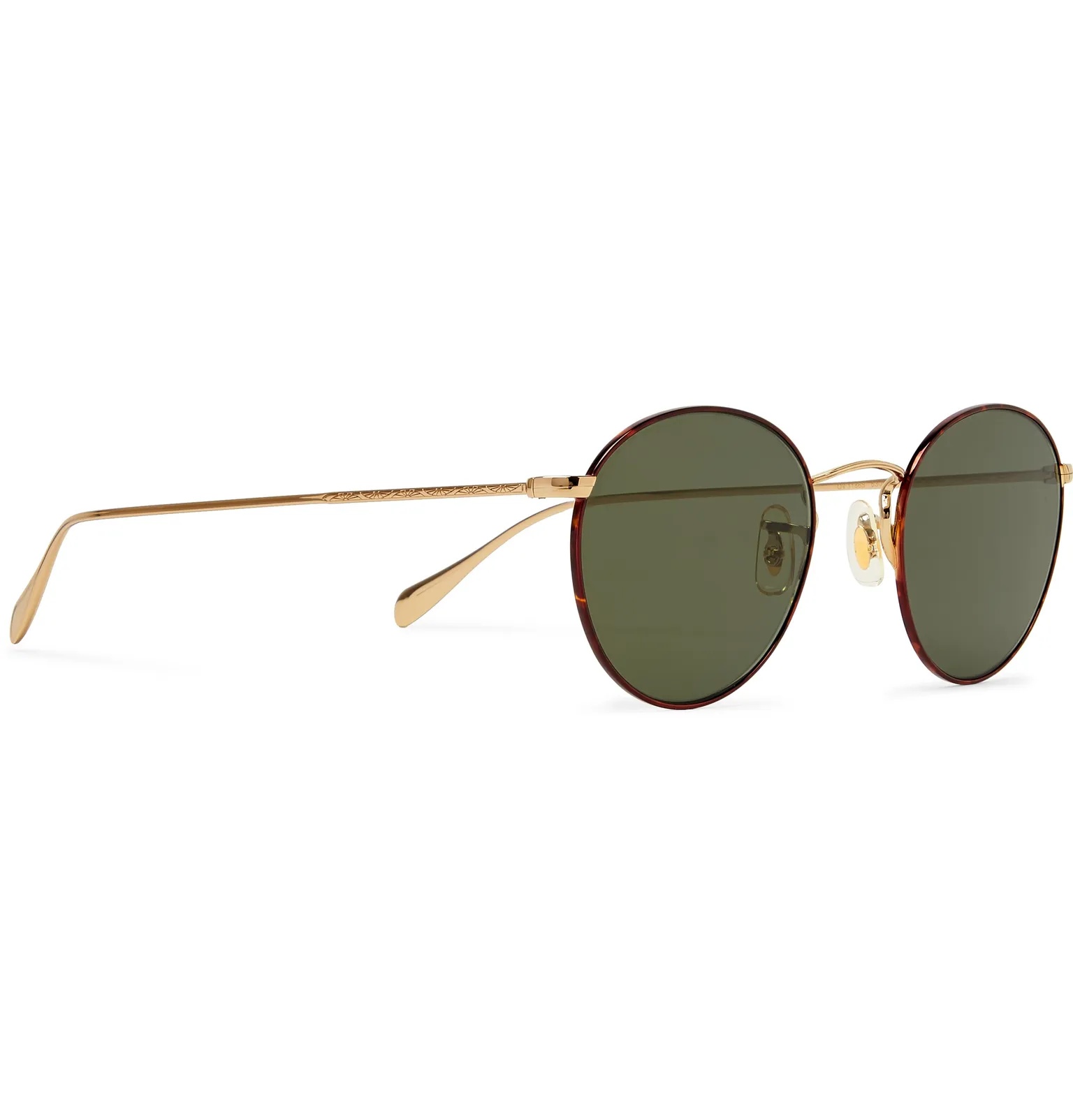 Round-Frame Tortoiseshell Acetate and Gold-Tone Sunglasses - 3