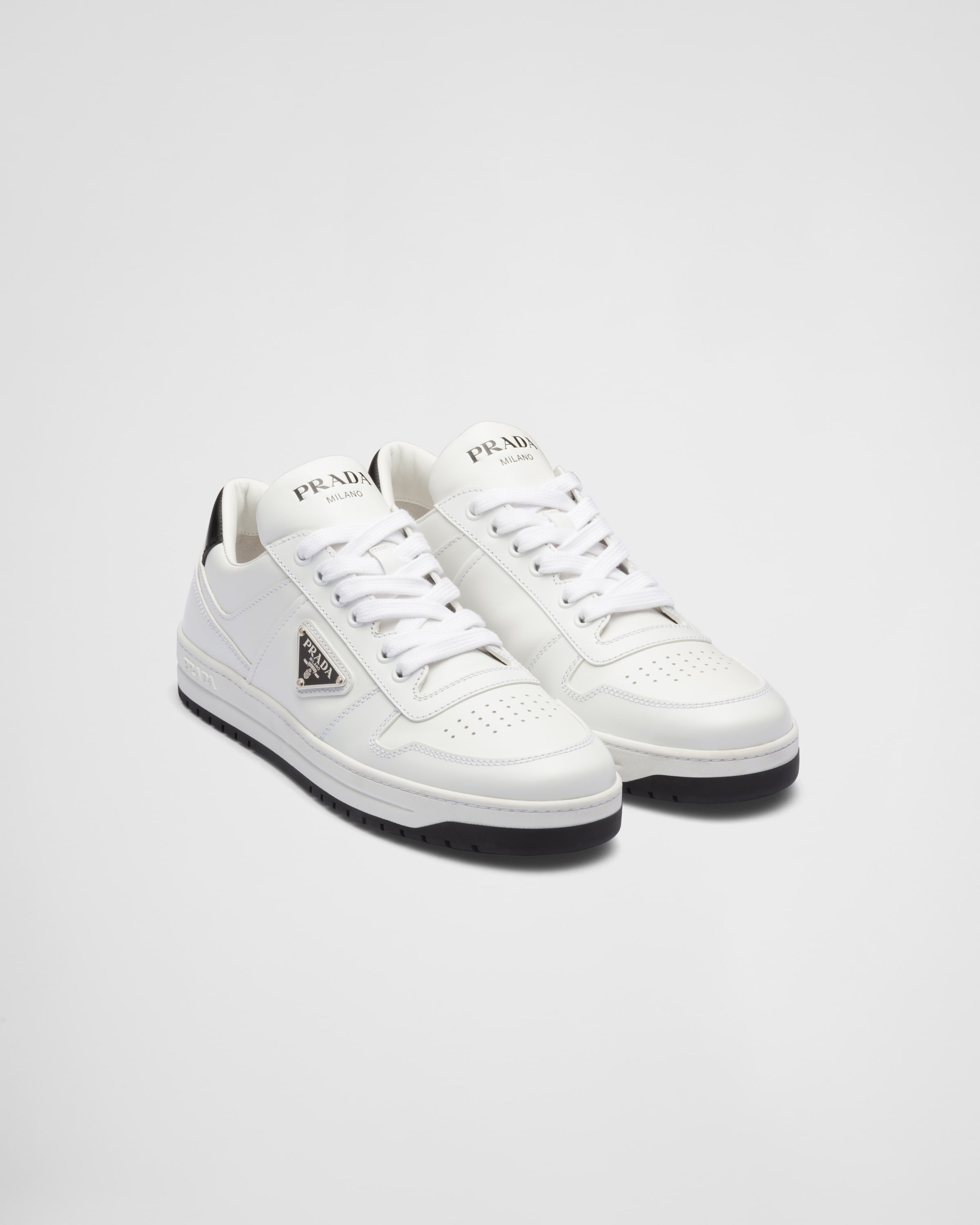 Downtown perforated leather sneakers - 1