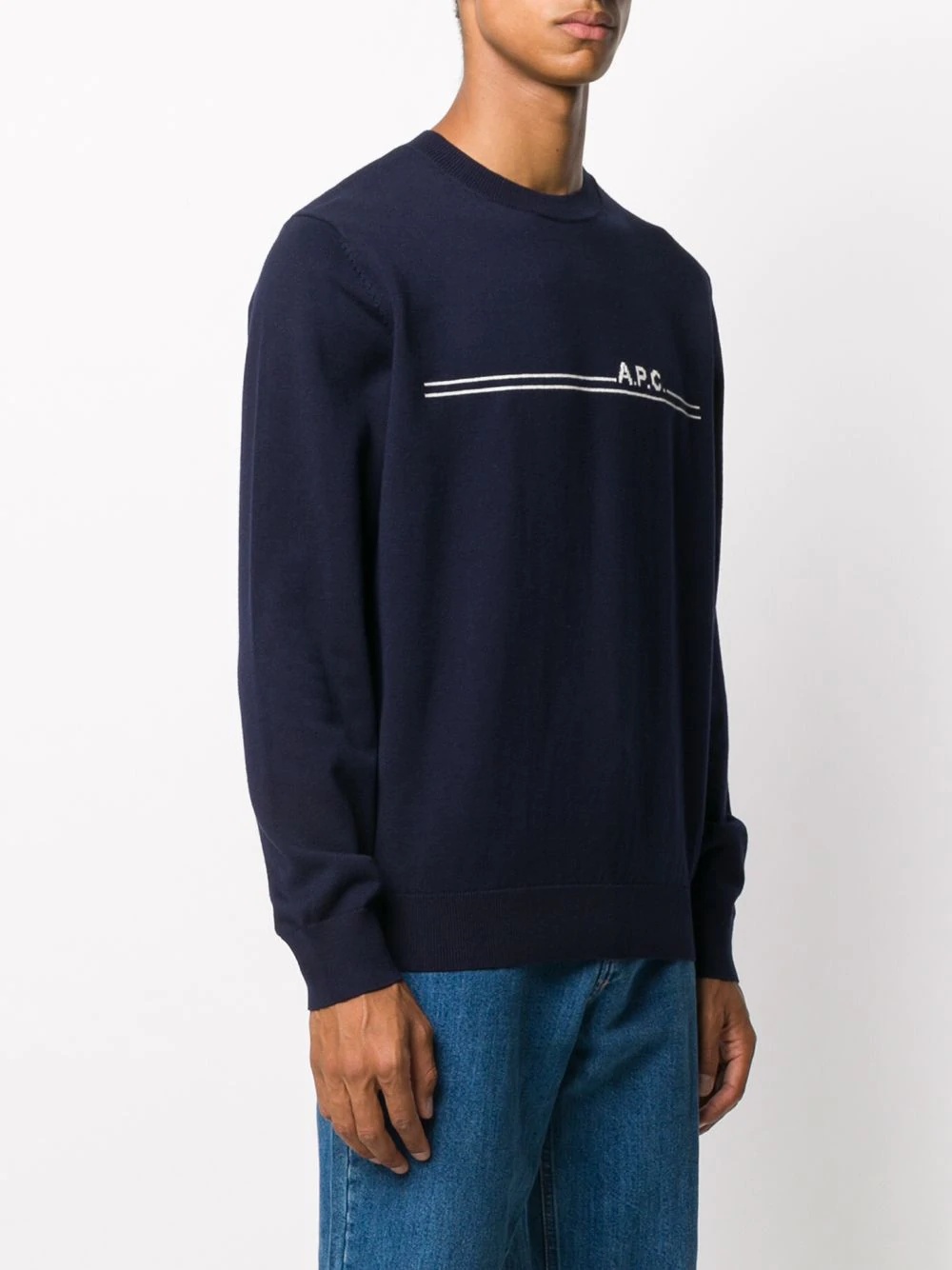 front-logo crewneck jumper - 3