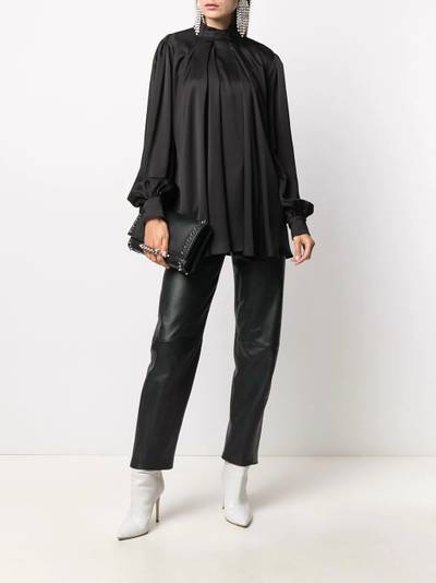 Alexander McQueen pleated silk blouse outlook