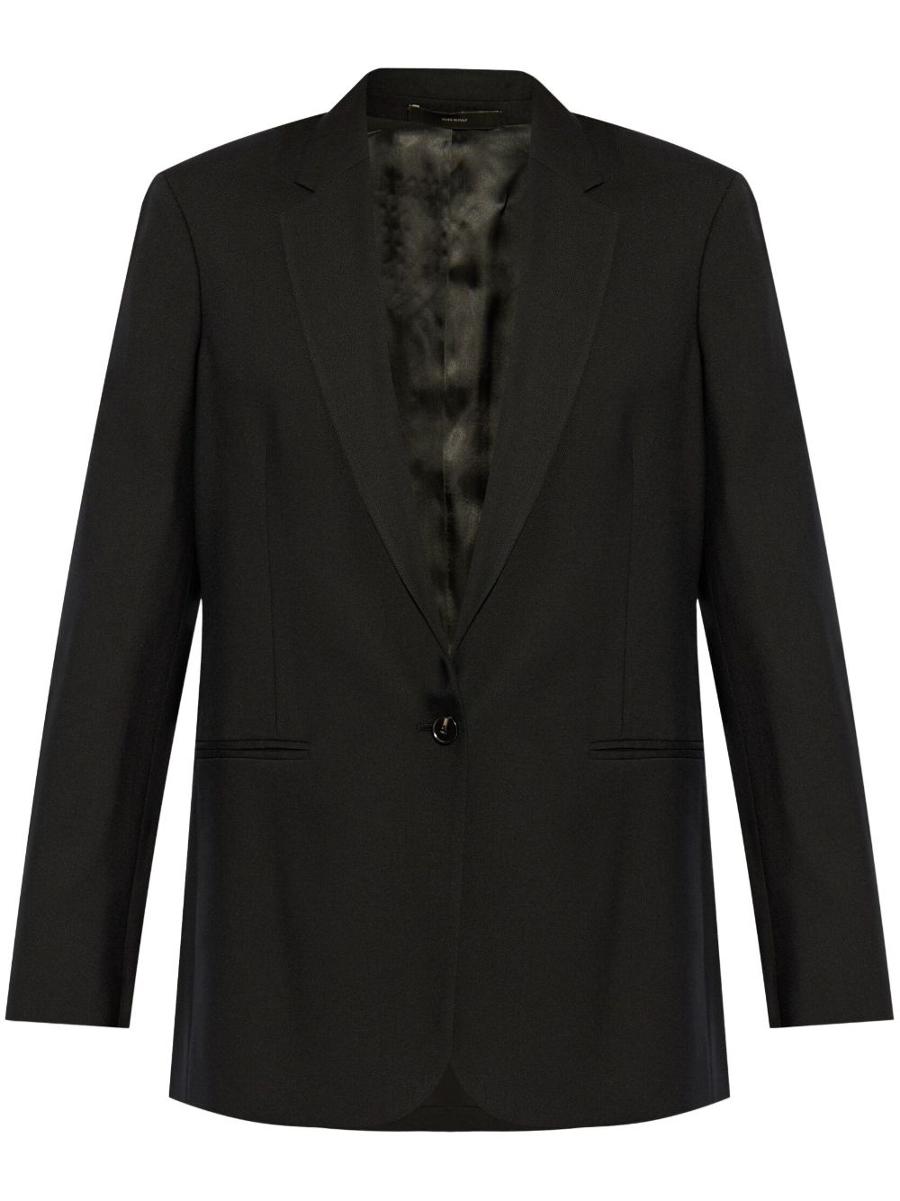 single-breasted wool blazer - 1