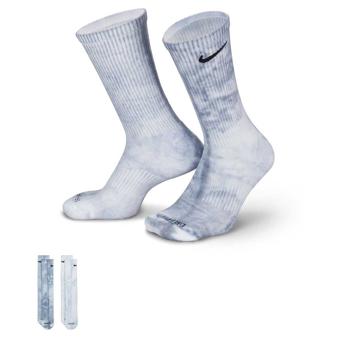 Nike Everyday Plus Cushioned Tie-Dye Crew Socks - 2 Pack - 1