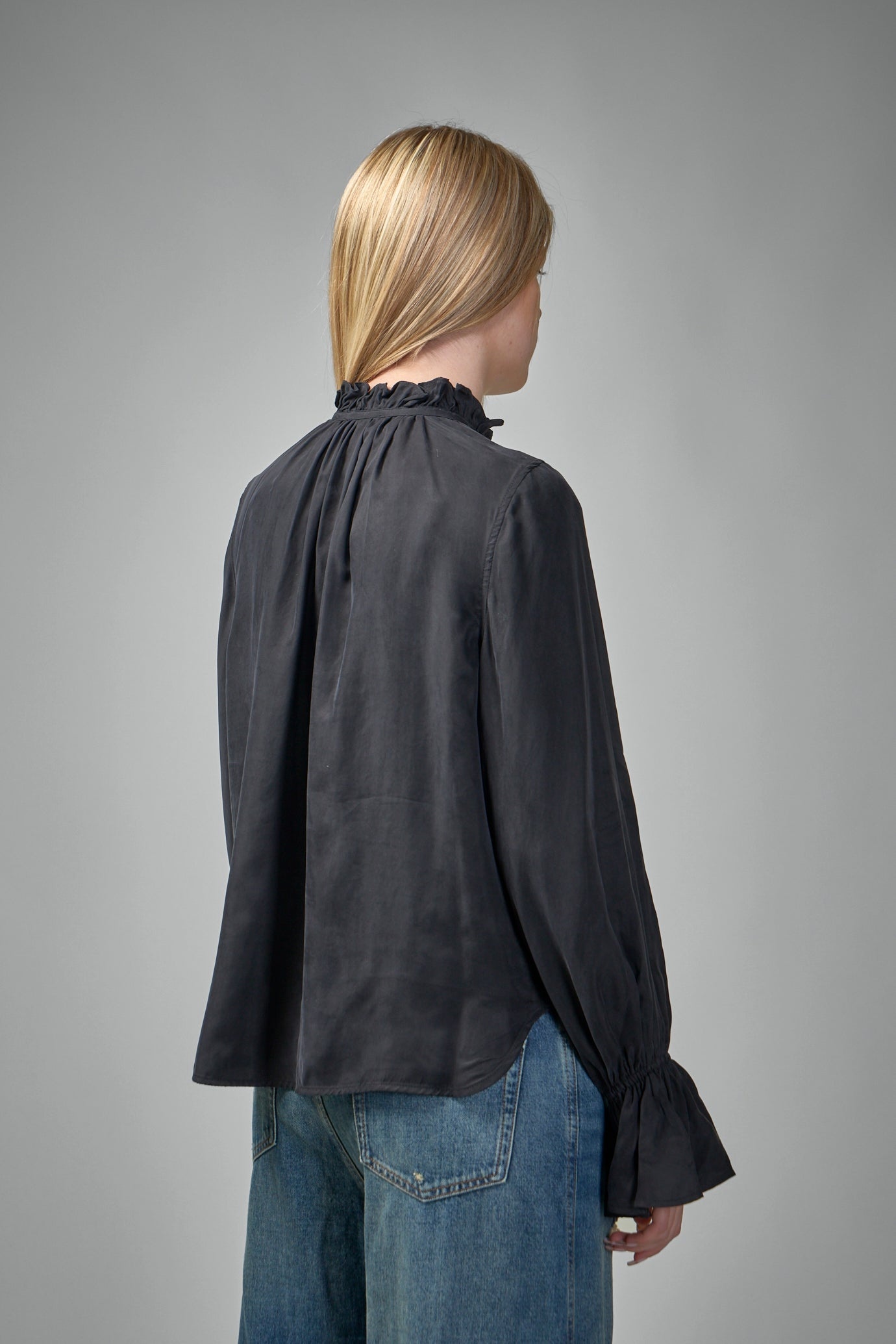 Fluid Cupro Tie Shirt - 3
