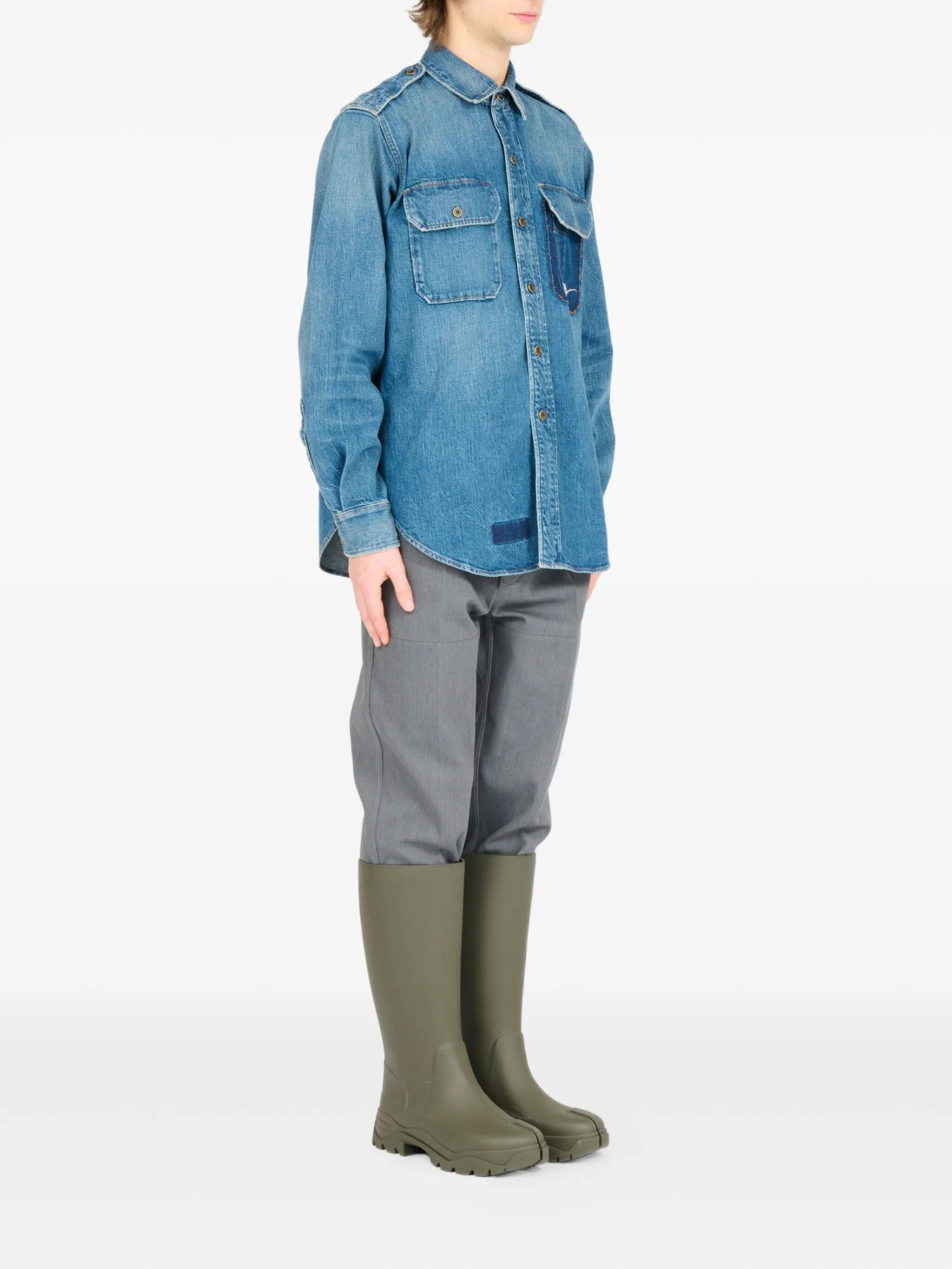 Maison Margiela Maison Margiela Shirts Clear Blue - 2