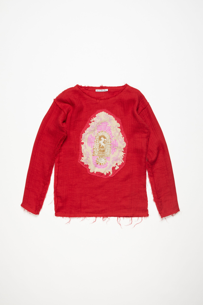 Crinkled sweater - Red 6