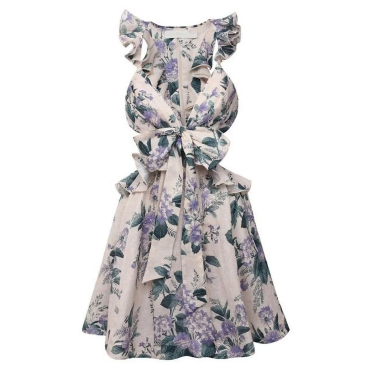 Cassia Floral Print Mini Dress - 1