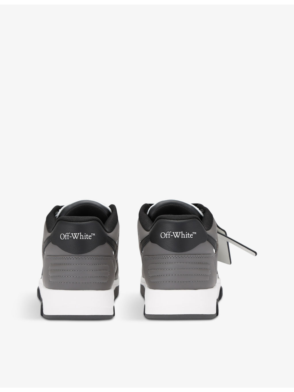 Out Of Office logo-embroidered leather low-top trainers - 4