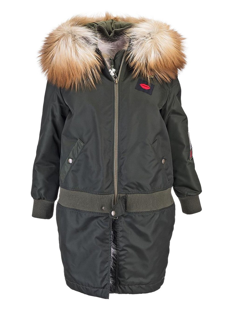 faux-fur trimmed hooded coat 1