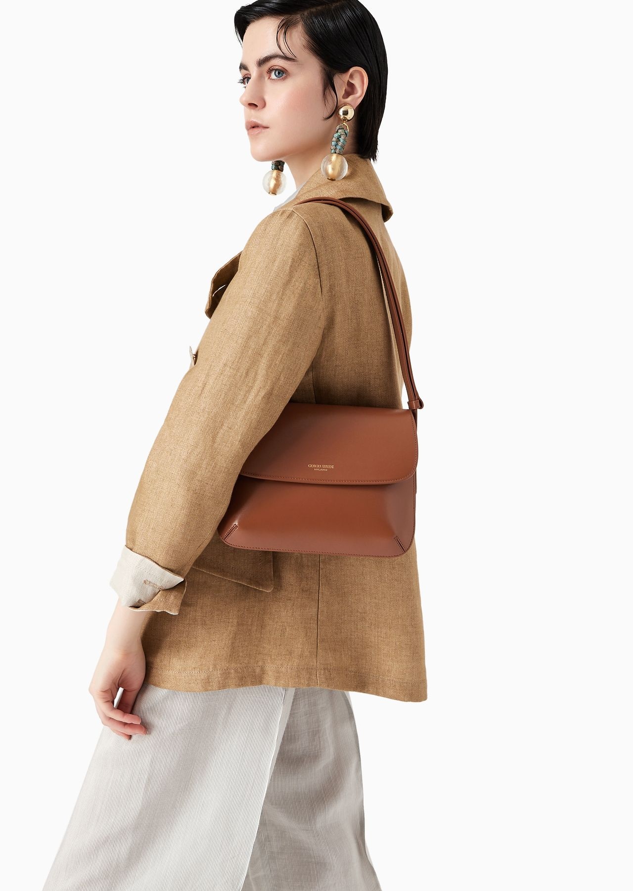 Large palmellato leather La Prima bag - 7