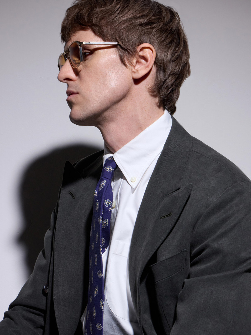 Beckett D-Frame Titanium and Acetate Sunglasses 5