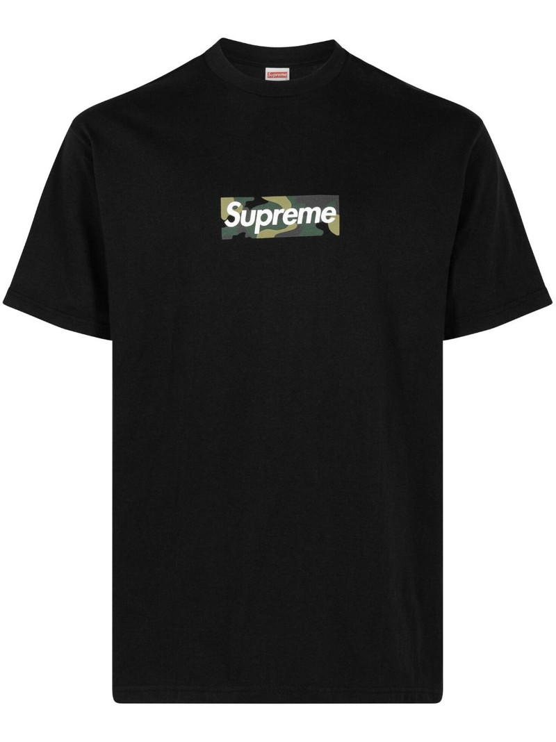 box logo cotton T-shirt 1