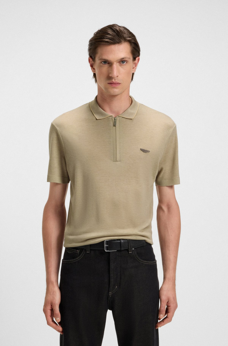 BOSS X ASTON MARTIN POLO SHIRT WITH NUBUCK LOGO 2
