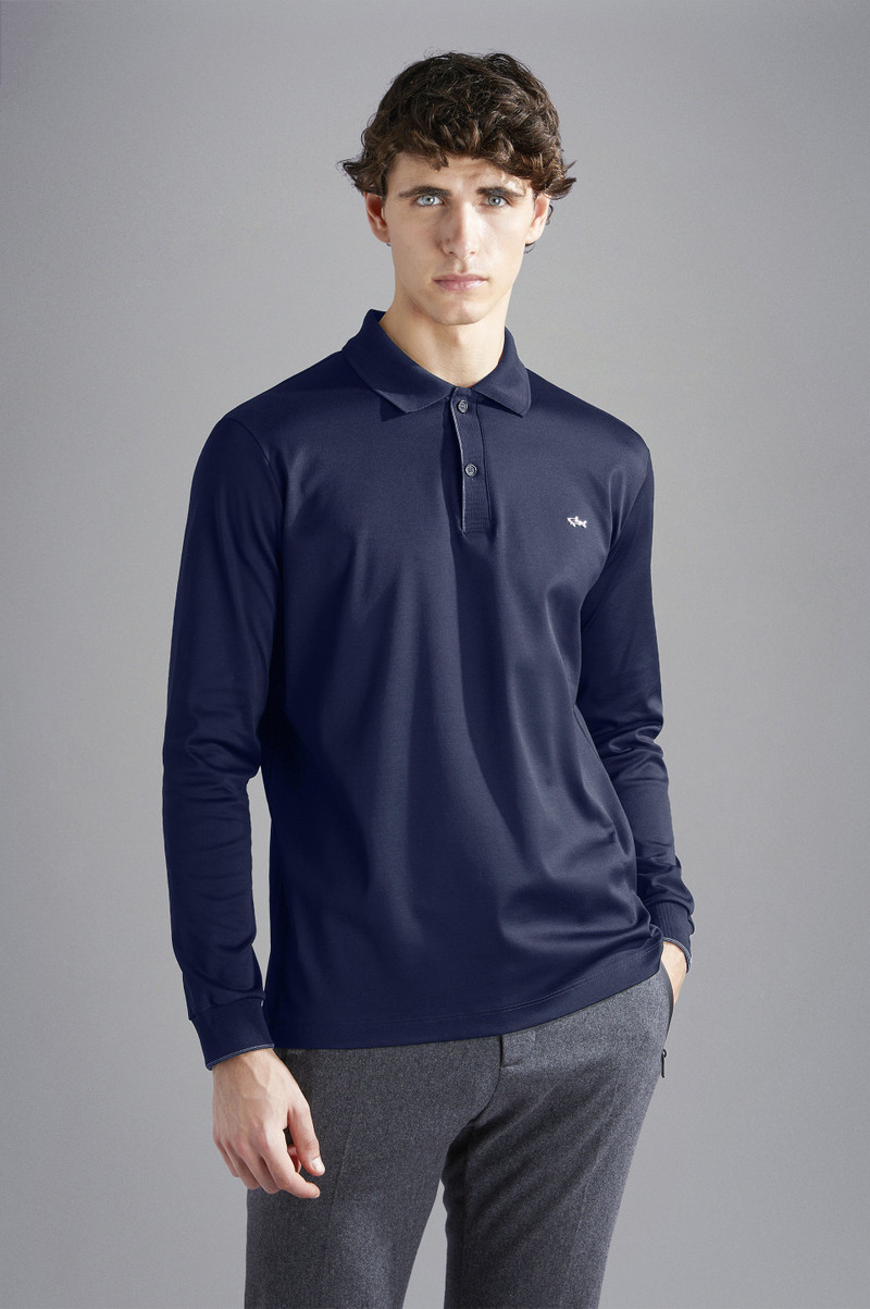 AQUA INTERLOCK COTTON POLO SHIRT 6