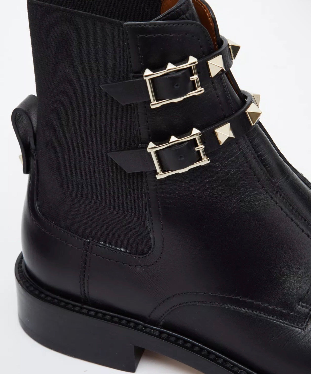 Valentino Rockstud calfskin ankle boots - 2