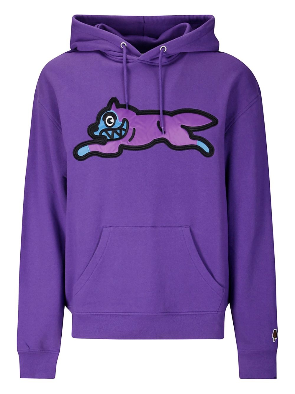 Sati Running Dog Popover dog-appliqué hoodie - 1
