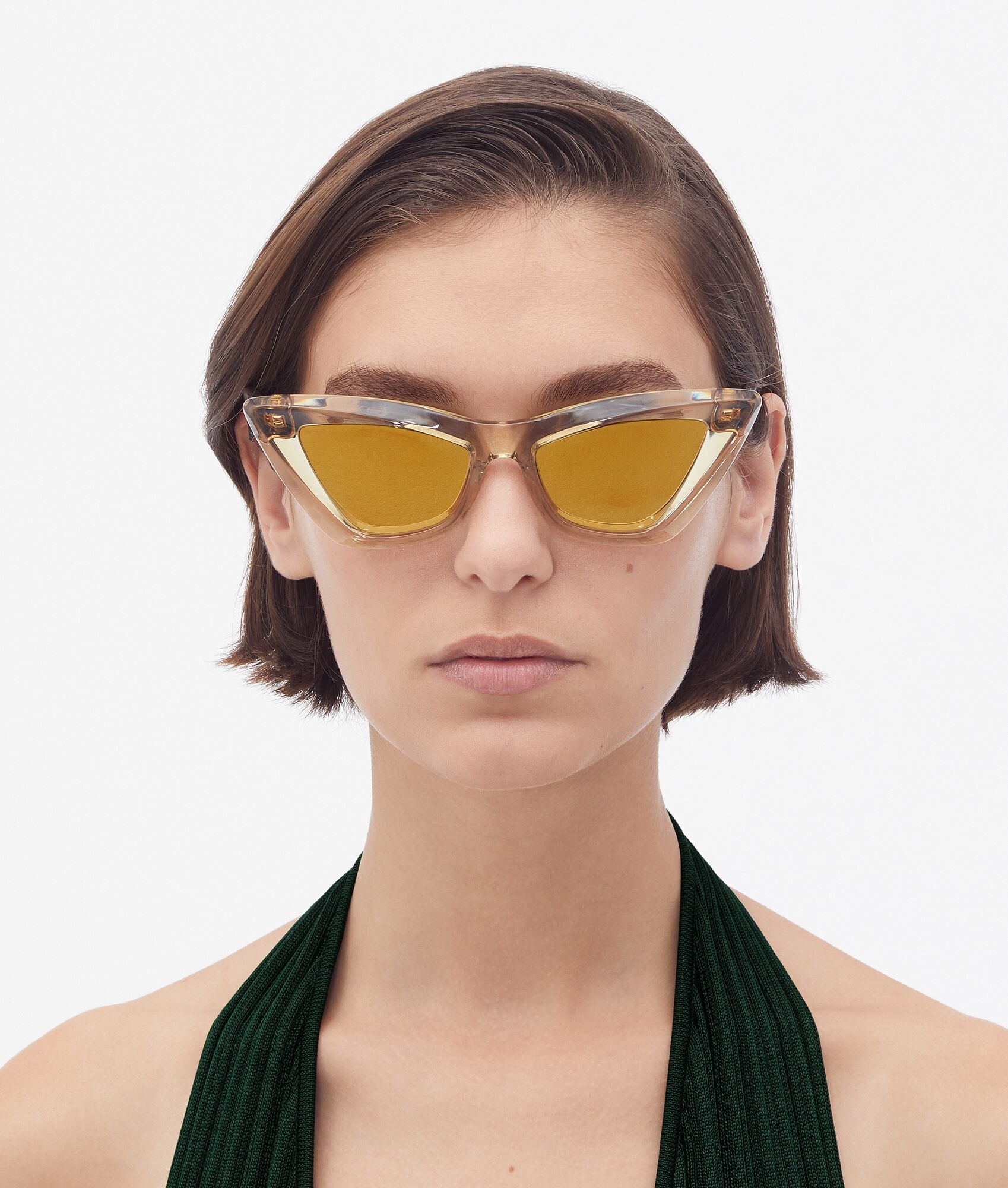 Angle Acetate Pointed Cat Eye Sunglasses - 2