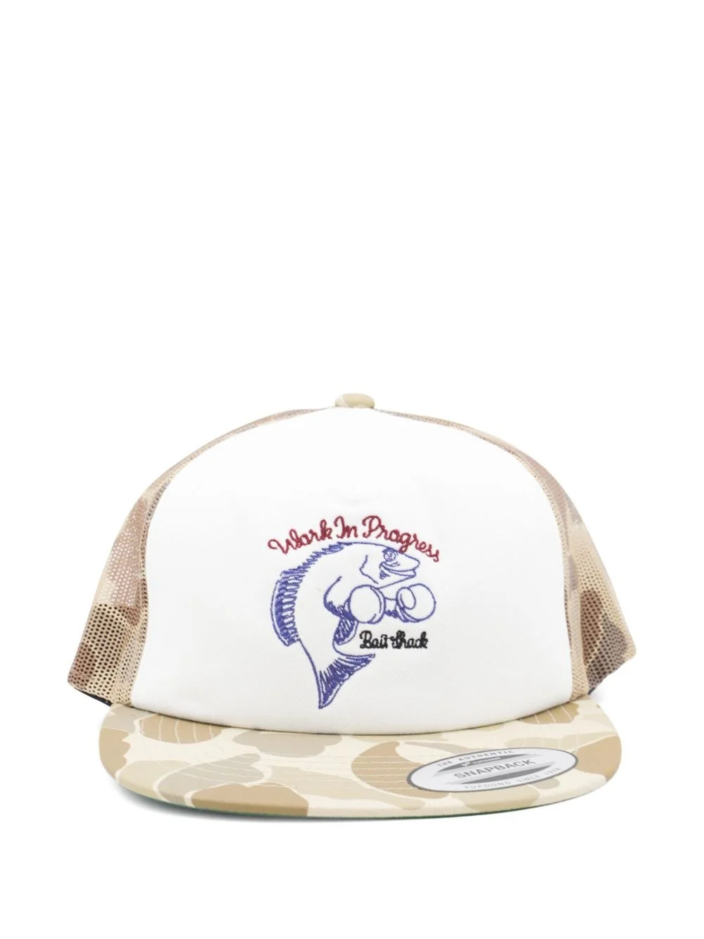 camouflage-print cap - 1