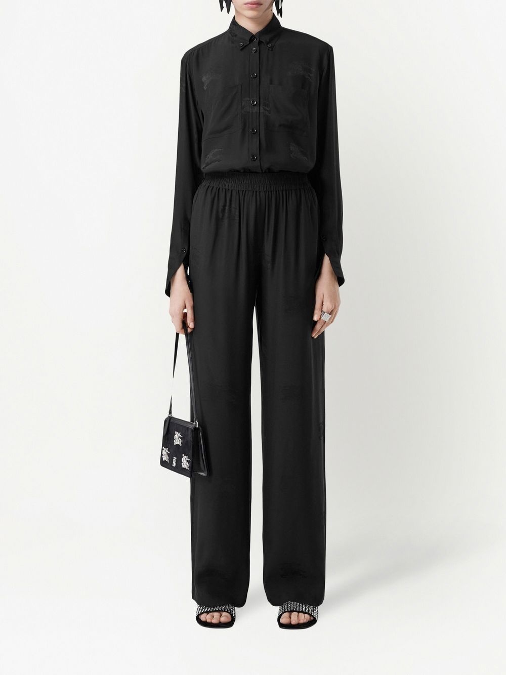 silk EKD pattern shirt - 2