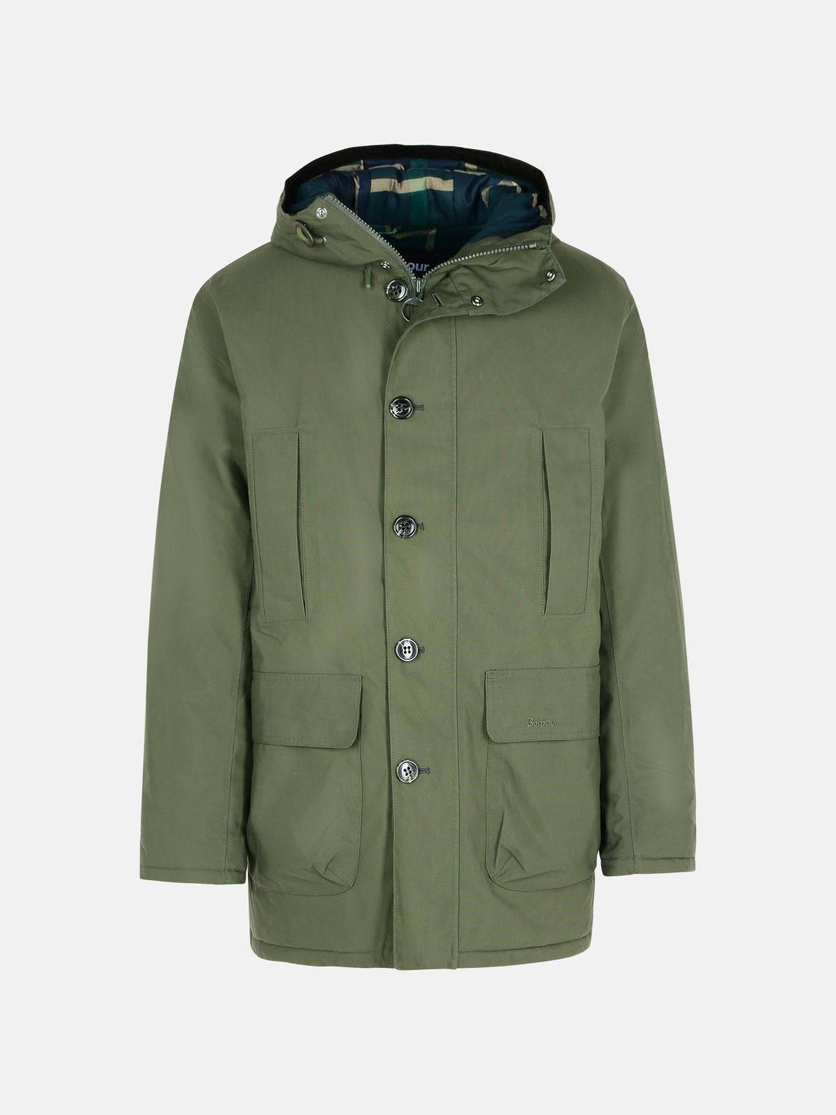 'WINTER BEAUFORT' GREEN COTTON BLEND PARKA - 1