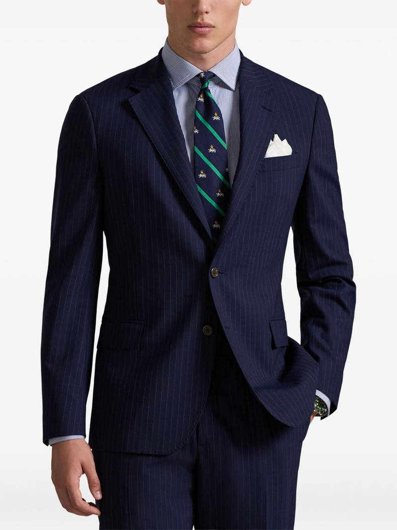 pinstripe two-button blazer 3