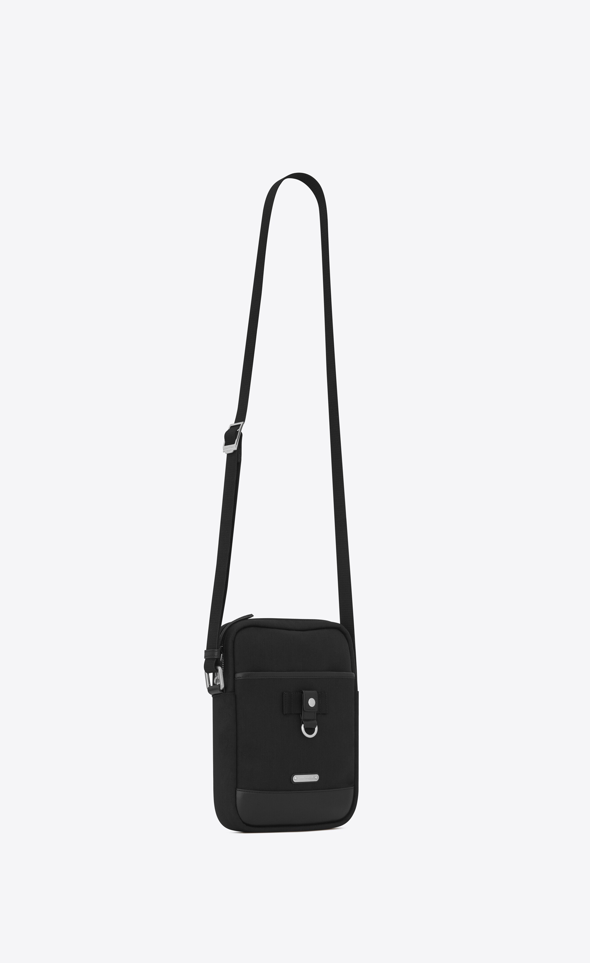 rivington race pouch in nylon canvas and leather - 4