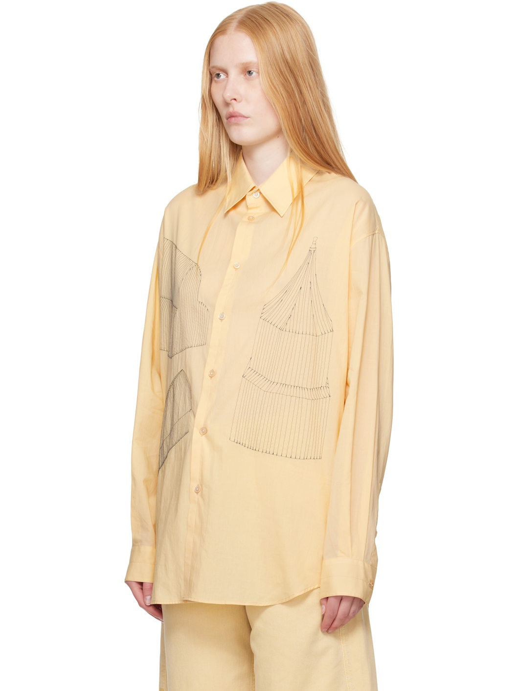 Yellow Philippe Weisbecker Relaxed Shirt - 4