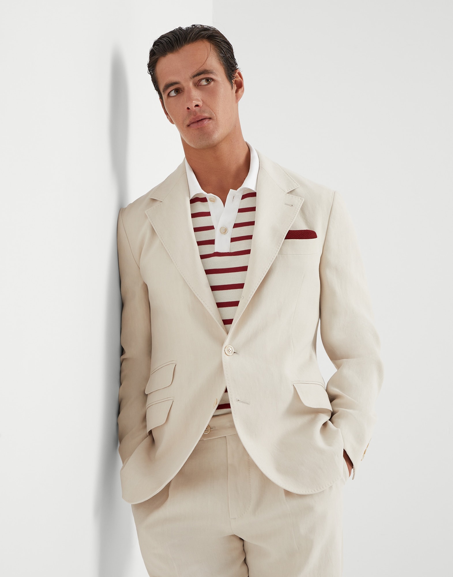 Twisted linen deconstructed Cavallo blazer - 4