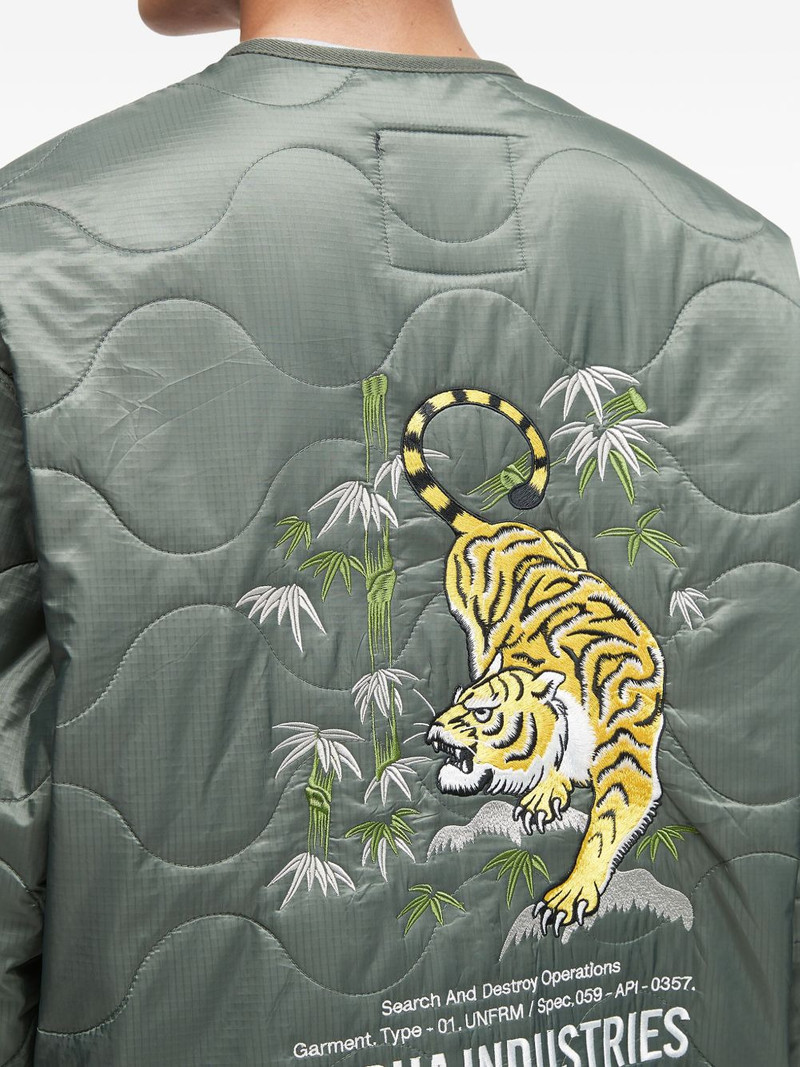 tiger-embroidered quilted jacket 5