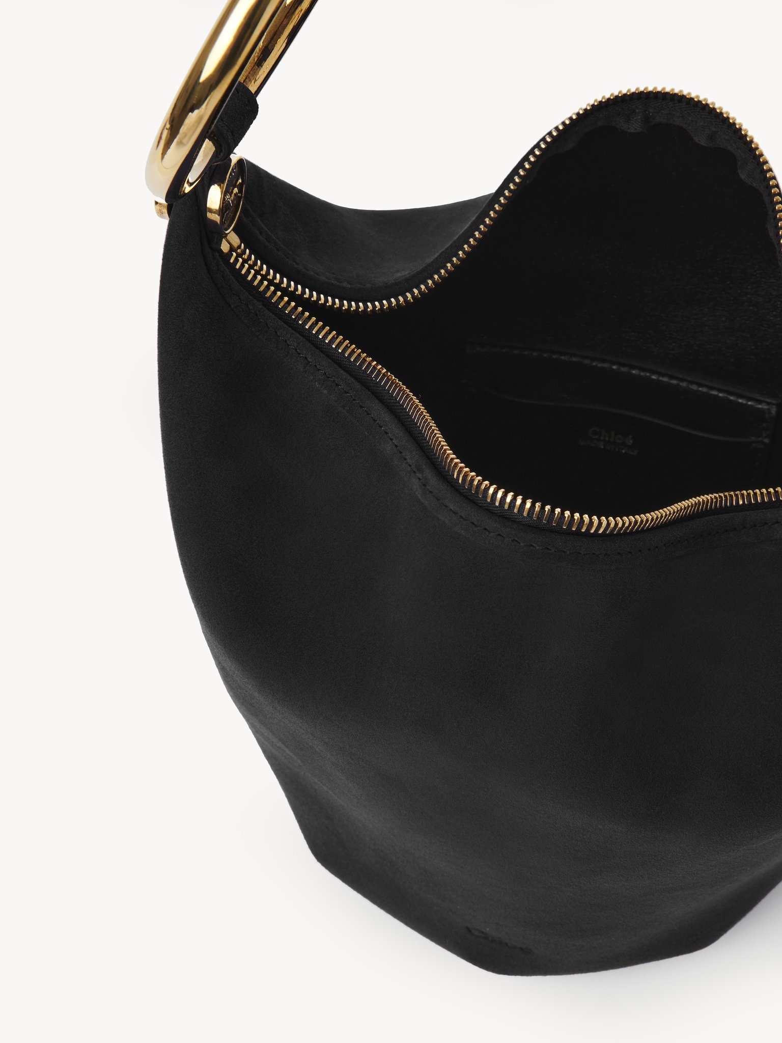 SMALL BRACELET HANDBAG IN SUEDE LEATHER - 4
