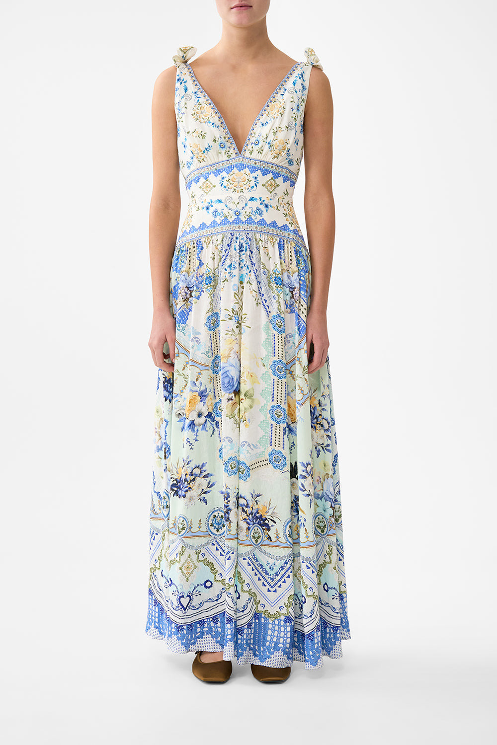 TIE SHOULDER DRESS - 2