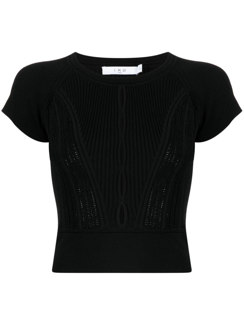 cut-out ribbed top 1