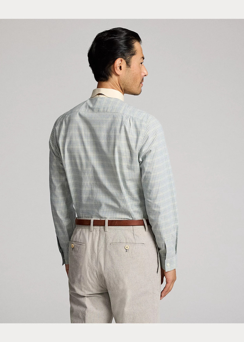 Slim Fit Checked Dobby Shirt 4