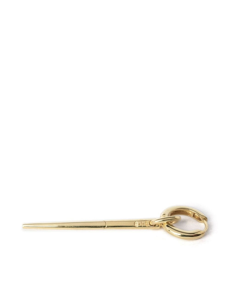 Parts of Four hoop-design single earring outlook
