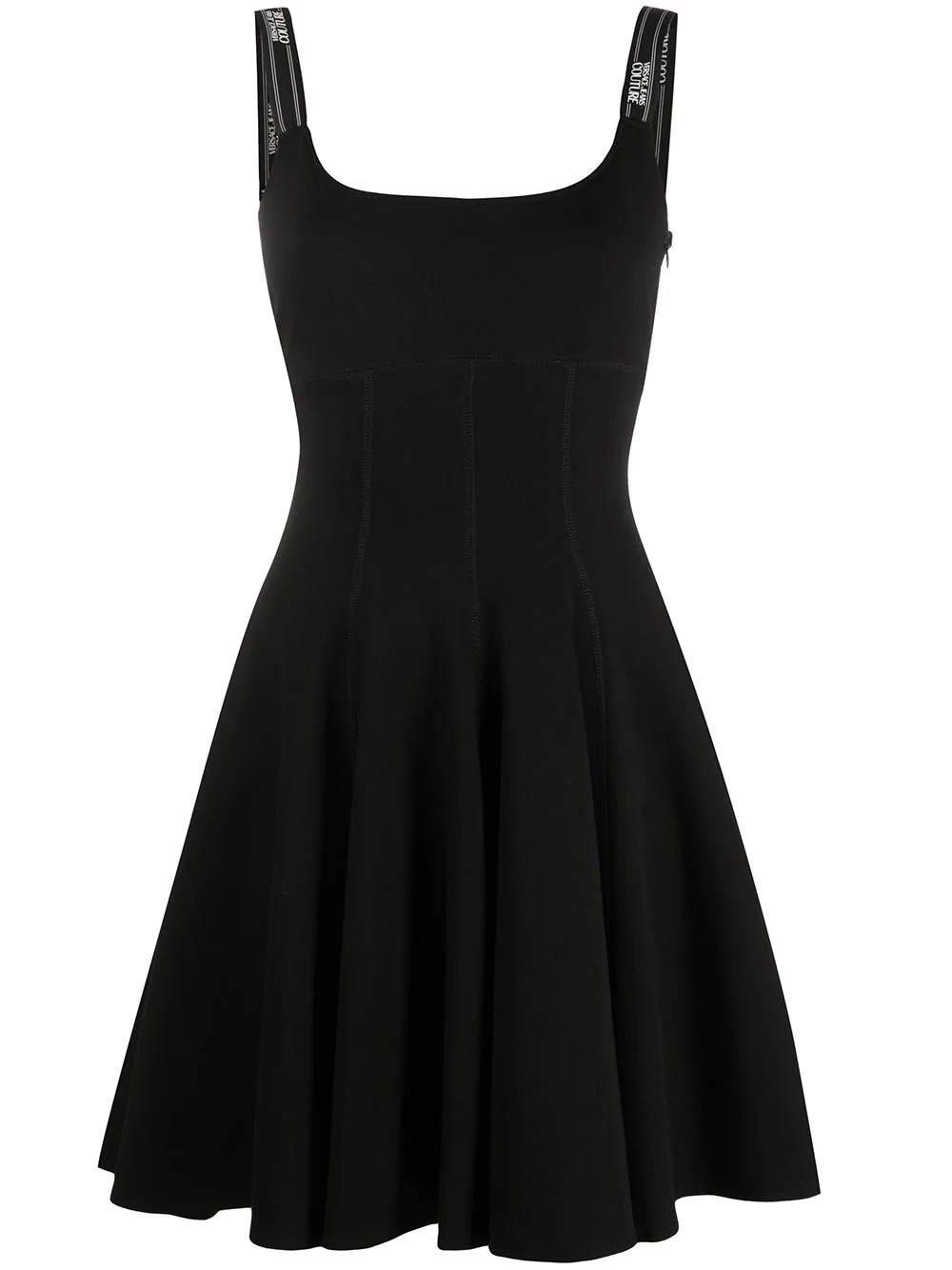 fitted skater dress - 1