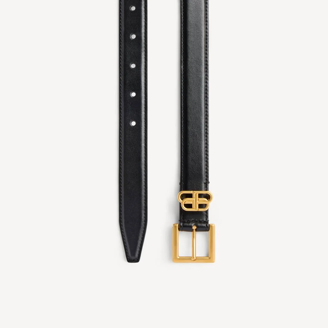 Women's Bb Loop Belt in Black - 1