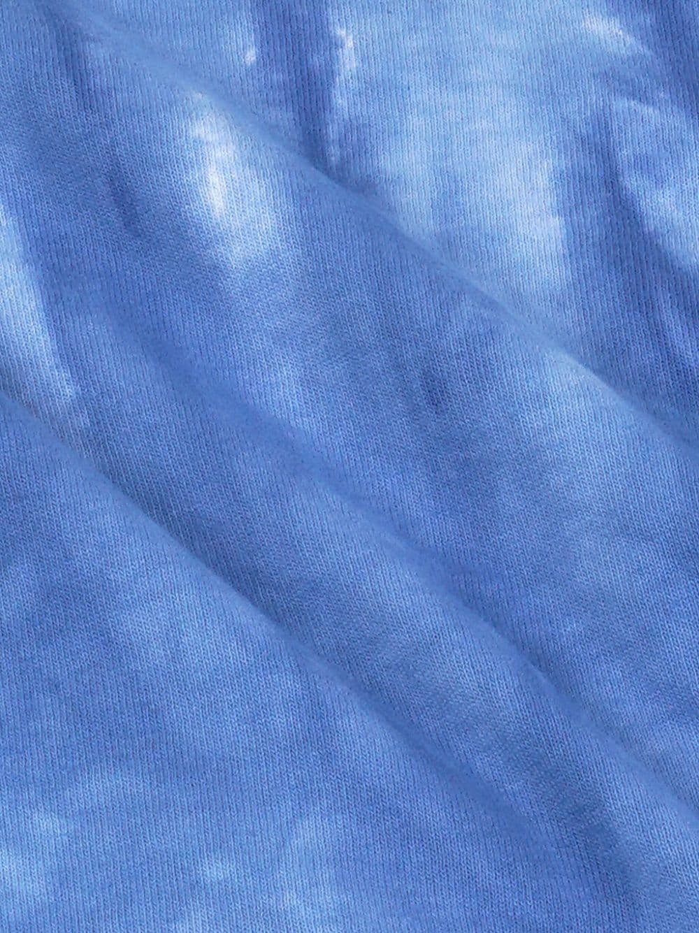 logo-embroidered cotton track shorts - 4