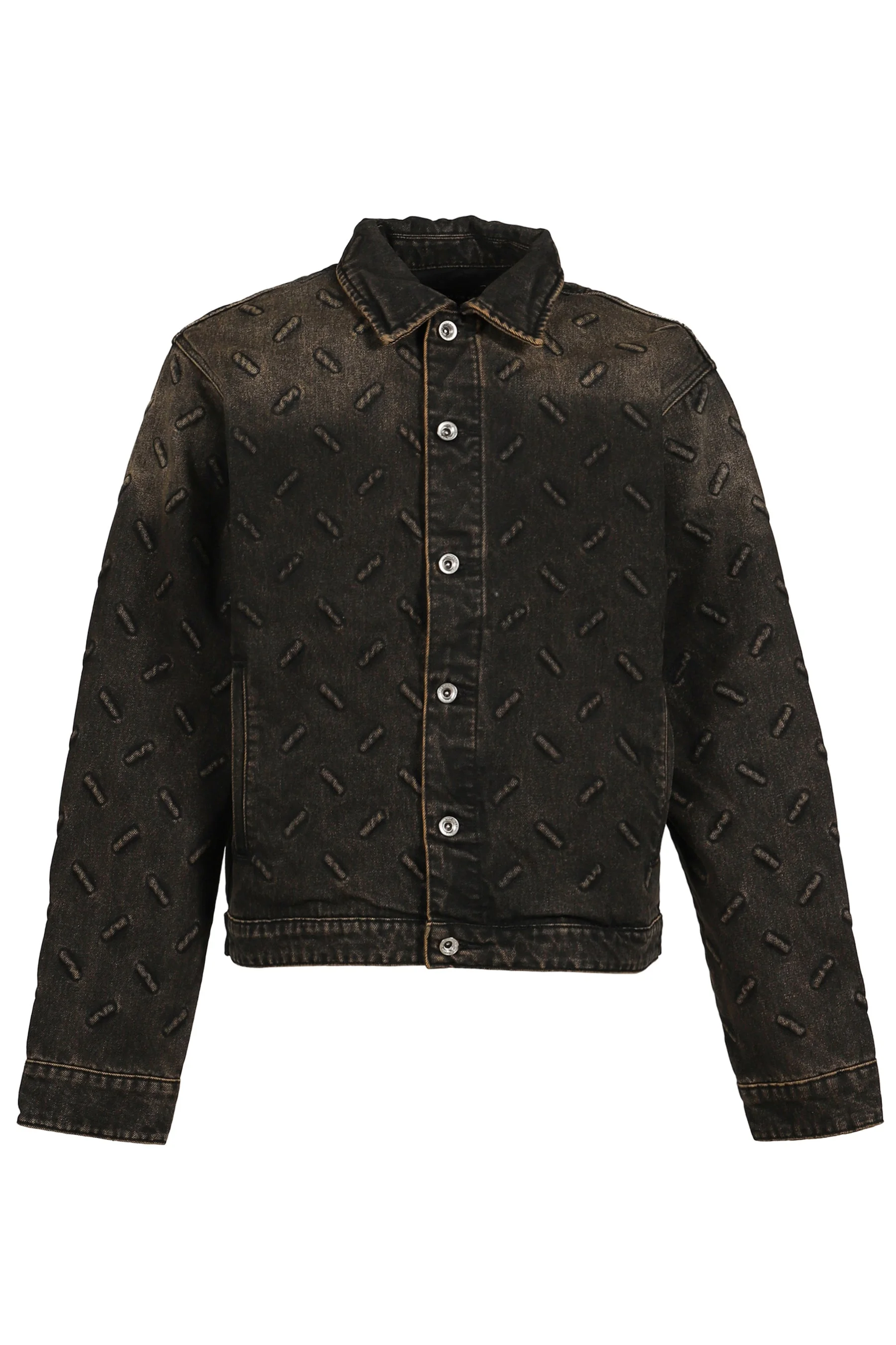 THREAD PLATE JACKET / COAL, TAN - 1