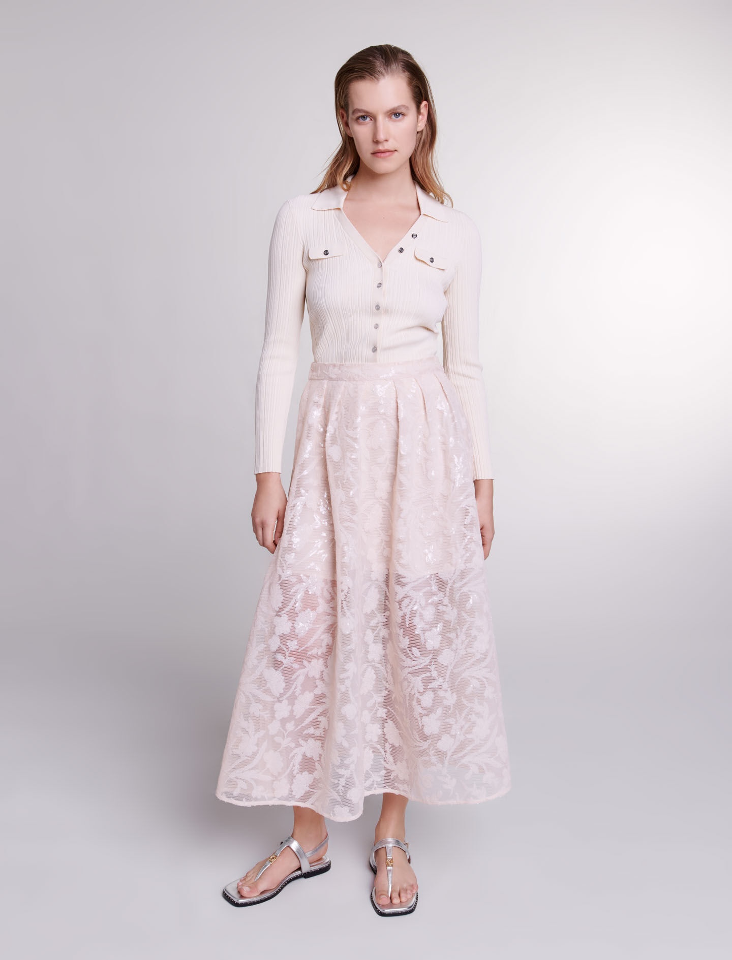 Sequin maxi skirt - 2