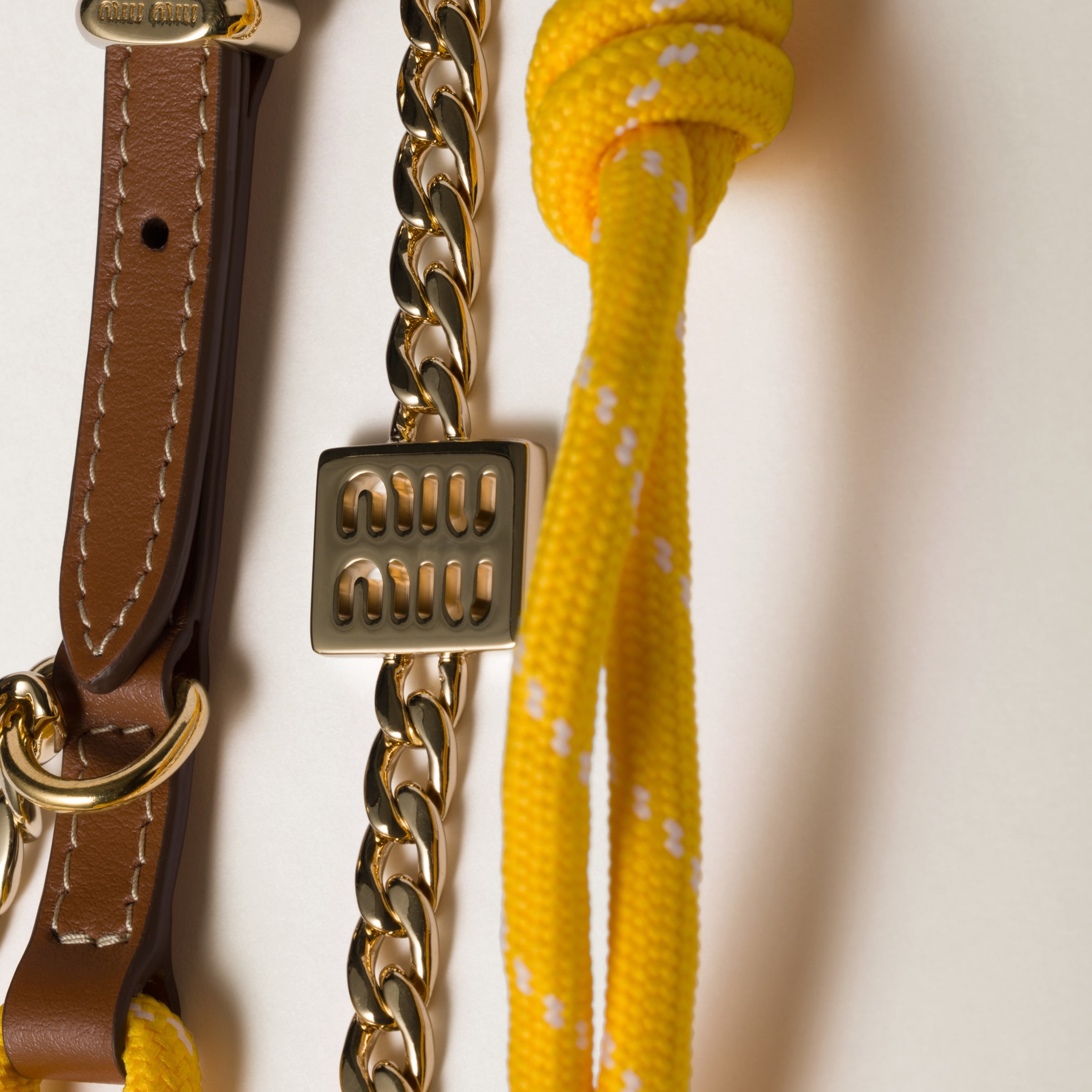 Leather, cord, and metal trick - 3