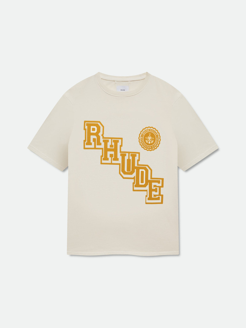 RHUDE COLLEGIATE CREST TEE 1