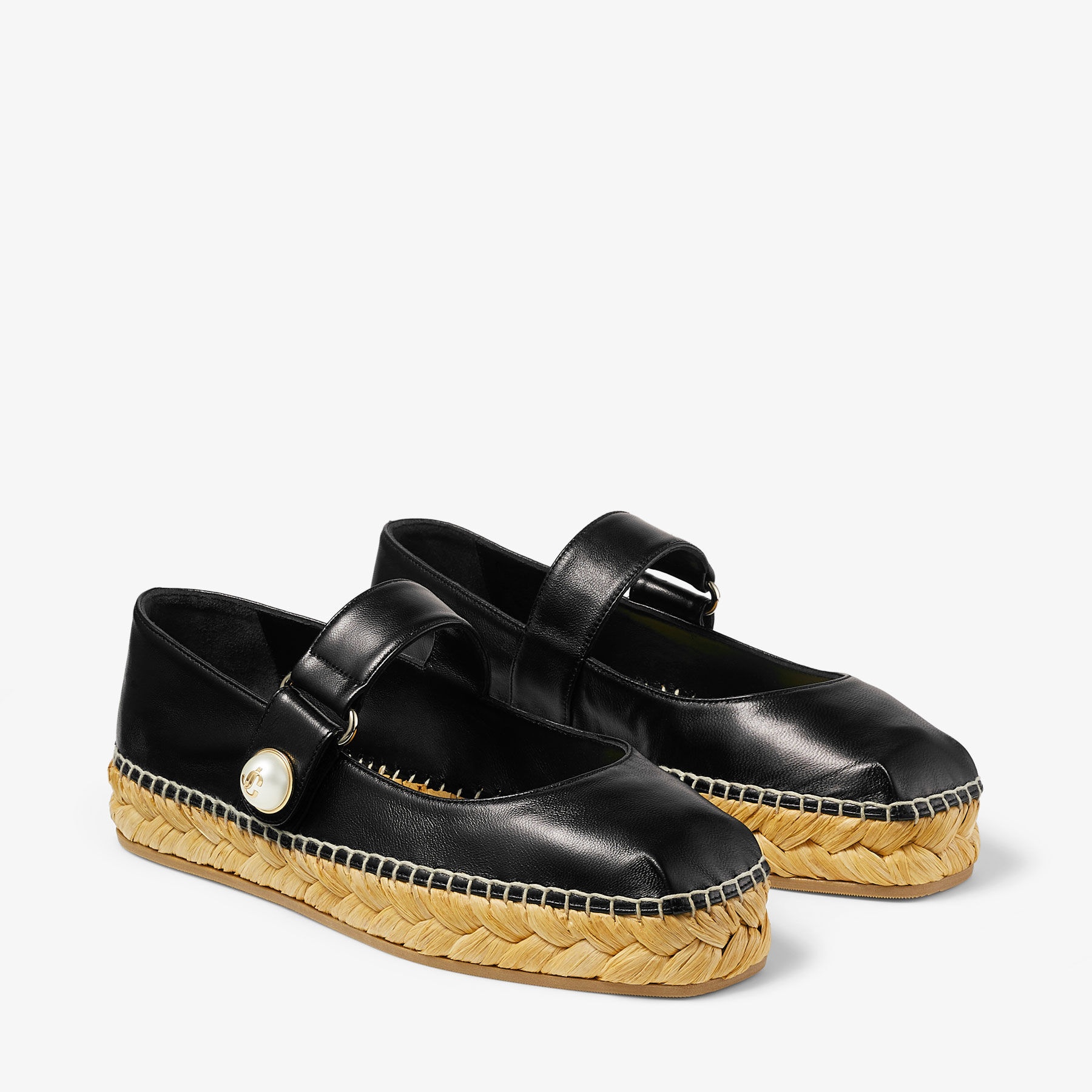 Fayence Espadrille
Black Nappa Leather Espadrilles - 2