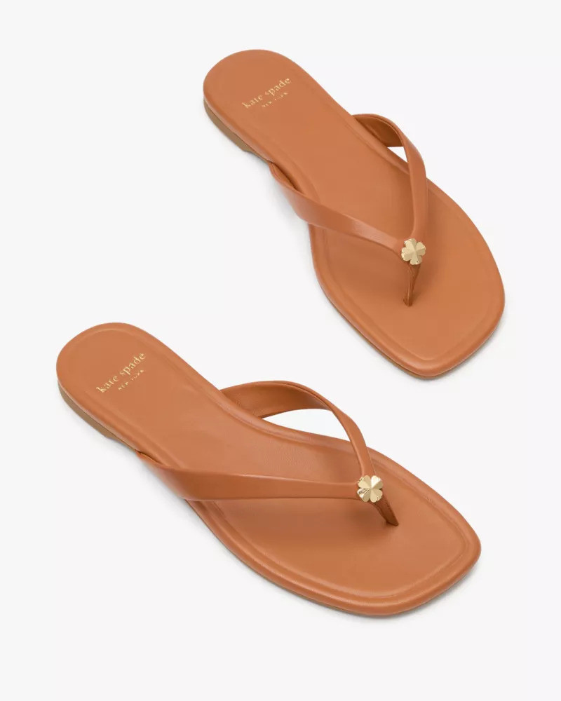 Spade Flower Flip Flops 5