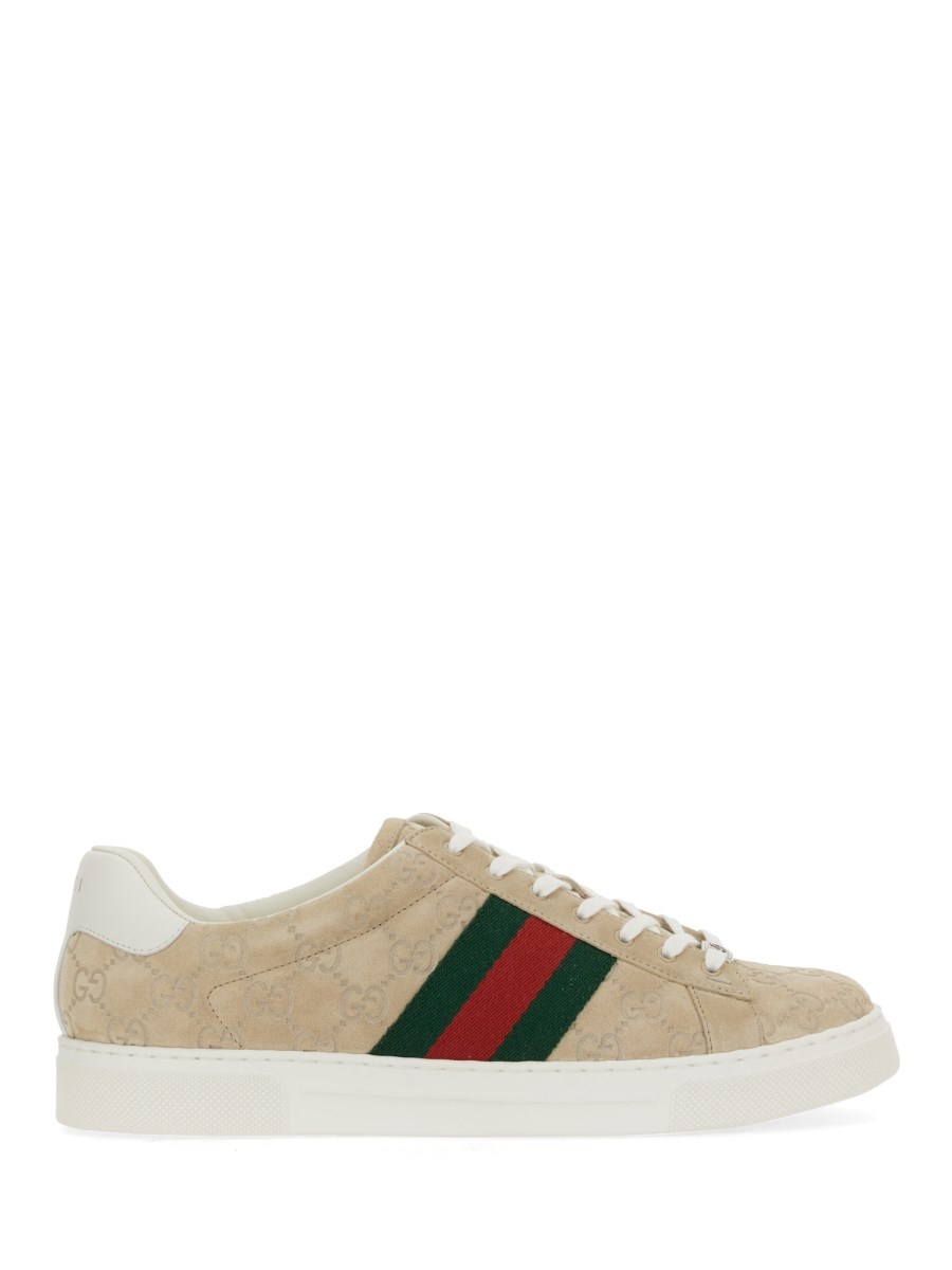 GUCCI ACE SNEAKER WITH WEB DETAIL - 1