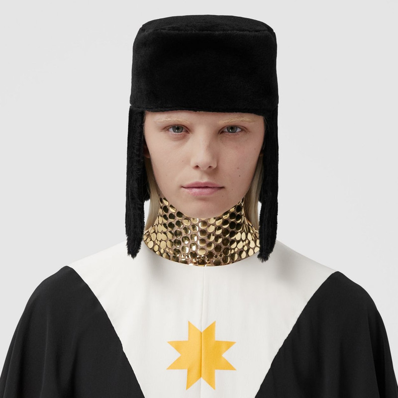 Burberry Shearling Trapper Hat outlook